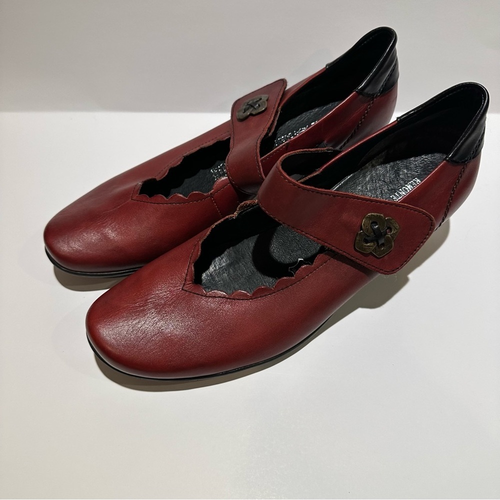 Remonte Dorndorf Mary Jane Shoes In Red - Picture 2 of 8